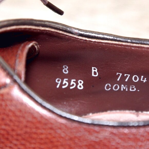 Allen Edmonds LEEDS 8 B Narrow Cognac Grain * add $15 new Cedar Trees main image 4